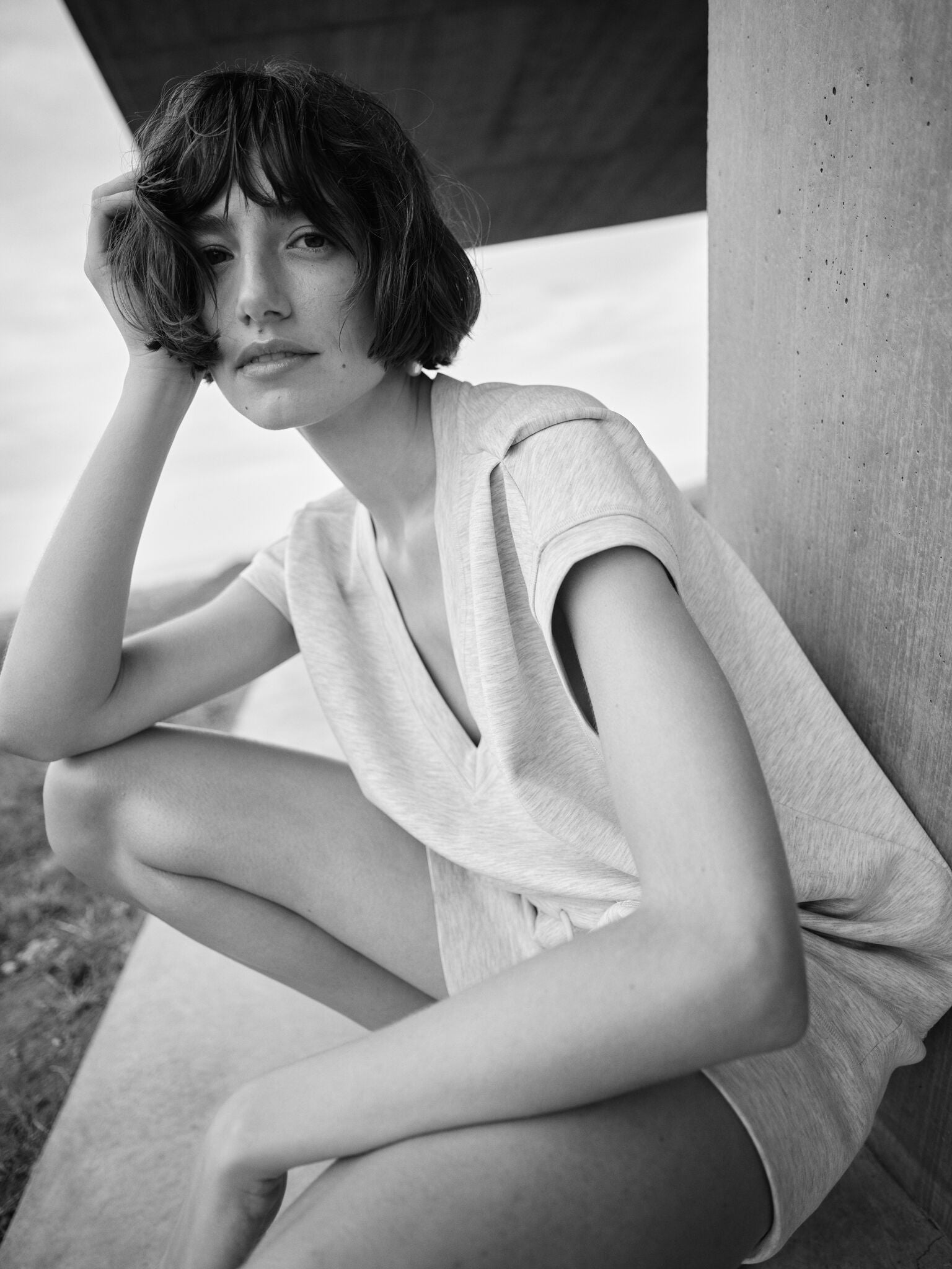 Modelshot / Light Grey Melange / Detail